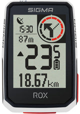 Sigma rox 2.0 gps zw wit overclamp stuurhouder + usb-c oplaadkabel