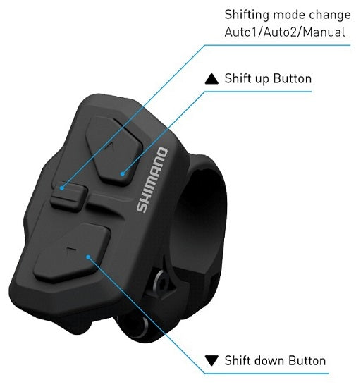 Shimano Schakeleenheid (rechts) STEPS Di2 SW-EN600-R 22,2 mm klemming