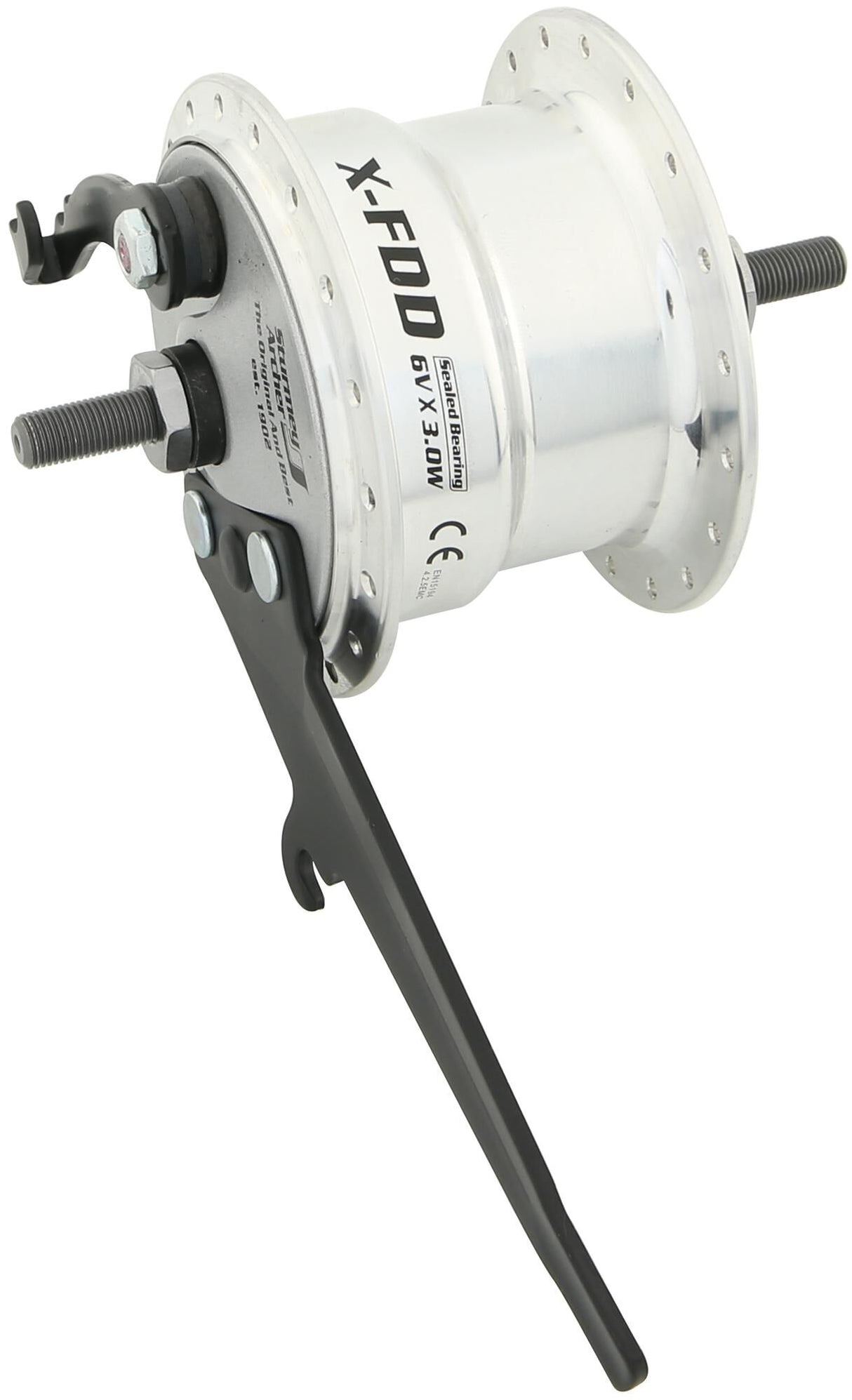 Sturmey archer naafdynamo "x-fdd 3,0" hub dynamo st.archer x-fdd 3,0 silver