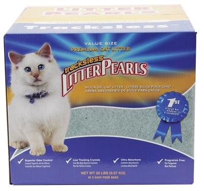 Litter pearls crystal clear trackless kattenbakvulling