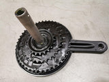 Shimano crankstel Altus MT2103 44-32-22 9V 175mm Zwart