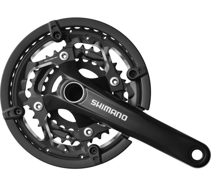 Shimano crankstel 3 x 10-speed trekking fc-t551 - 175 48-36-26t - incl. bb52 - zwart
