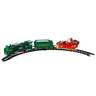 Geen merk kersttrein met licht en geluid 25 delig