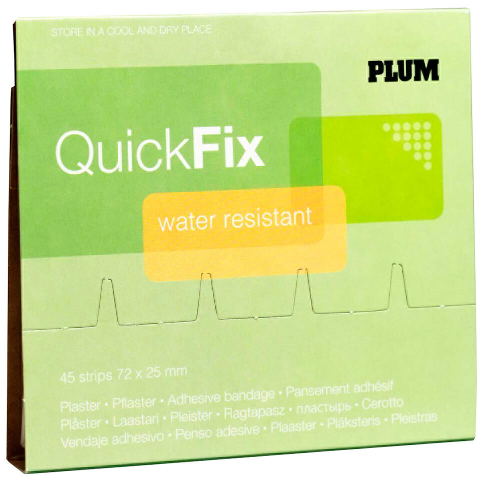 Plum pleister quickfix water resistant plaster waterproof 45 pcs refill pack