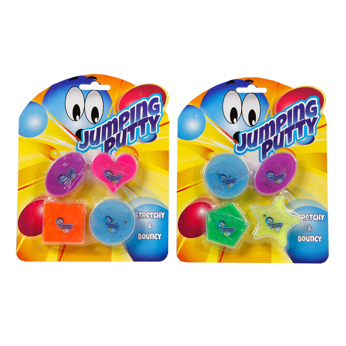 Stuiter putty gekleurd, set van 4