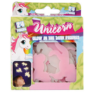 Unicorn glow in the dark eenhoorns