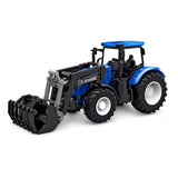 Kids globe tractor met frontlader - blauw