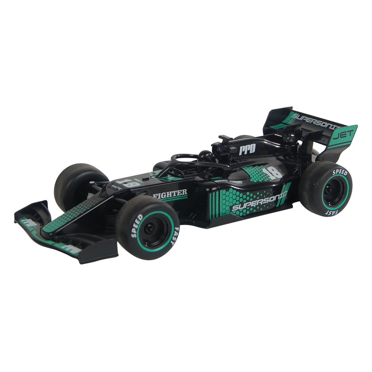 Roadstar c formula bestuurbare race auto met rook en licht 2.4ghz , 22cm