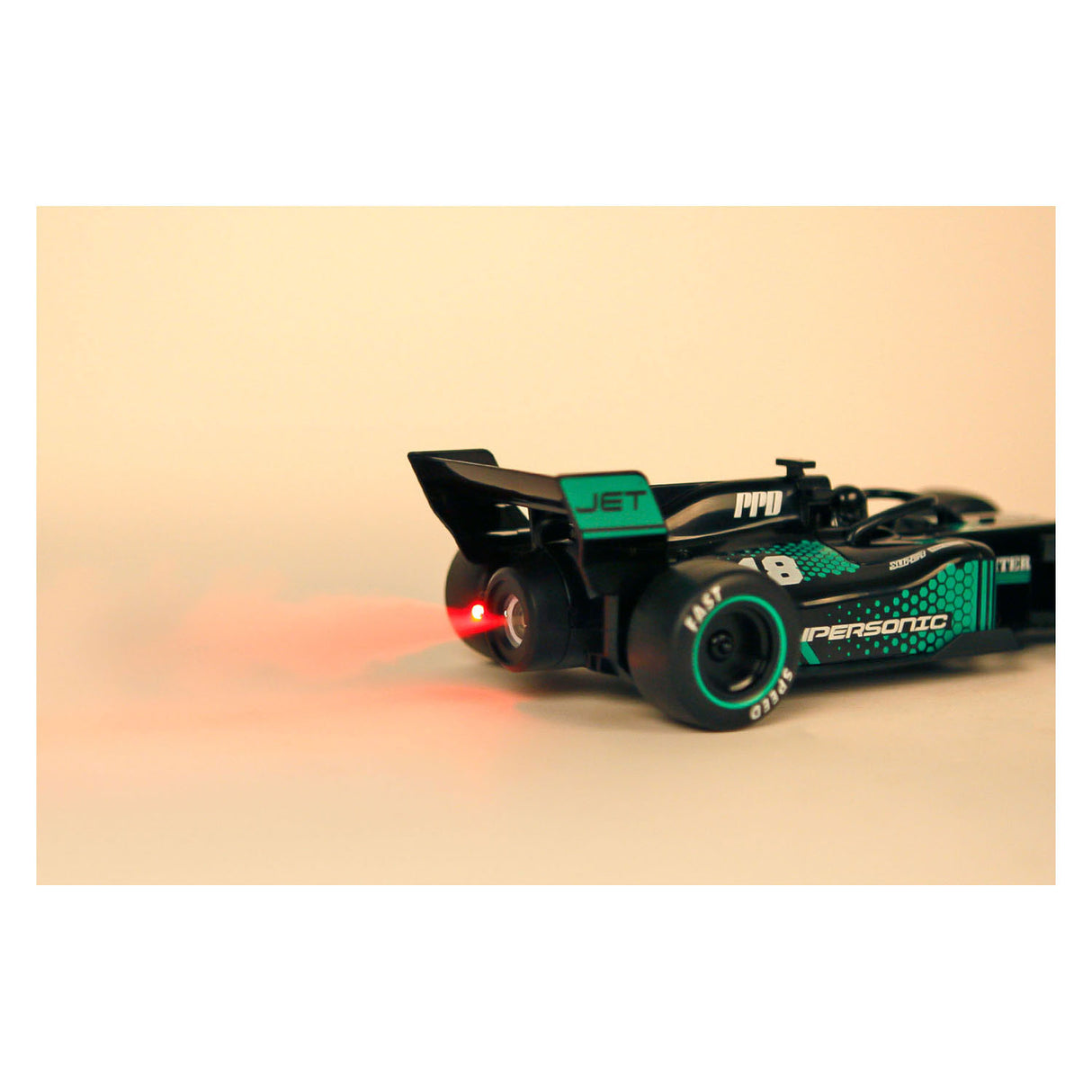 Roadstar c formula bestuurbare race auto met rook en licht 2.4ghz , 22cm