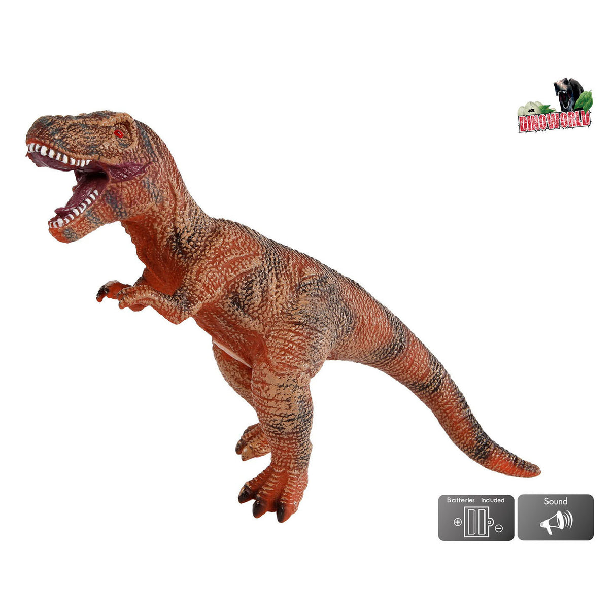 Dinoworld t-rex dinosaurus speelfiguur met geluid, 57cm