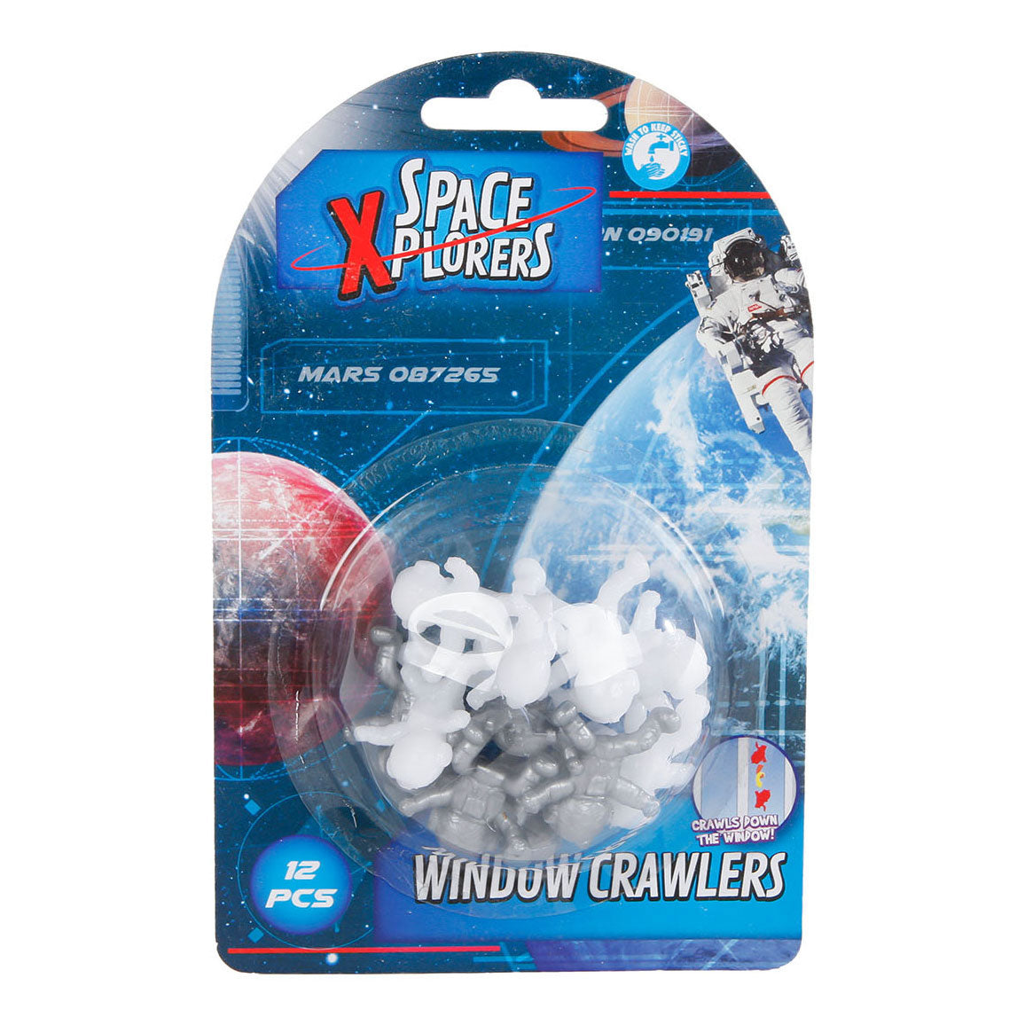 Space xplorers raamlopertjes astronaut 2cm, 12st.