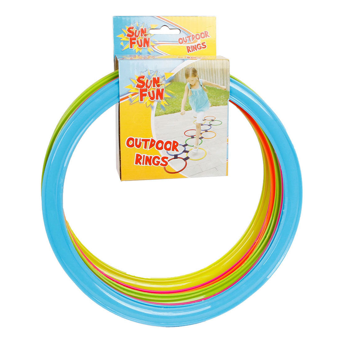 Sun fun sport en spel ringen 27cm, 10st.