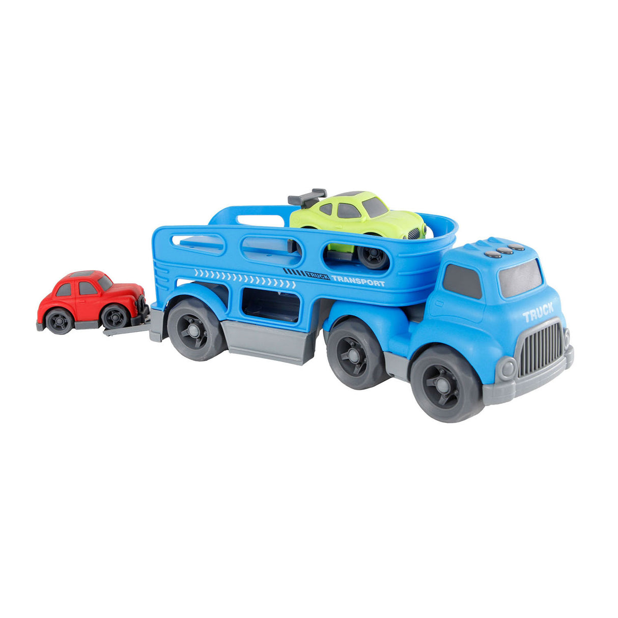 Mini club vrachtwagen met 2 auto's, 30cm