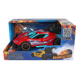 Roadblasters pull-back raceauto met rook, licht en geluid
