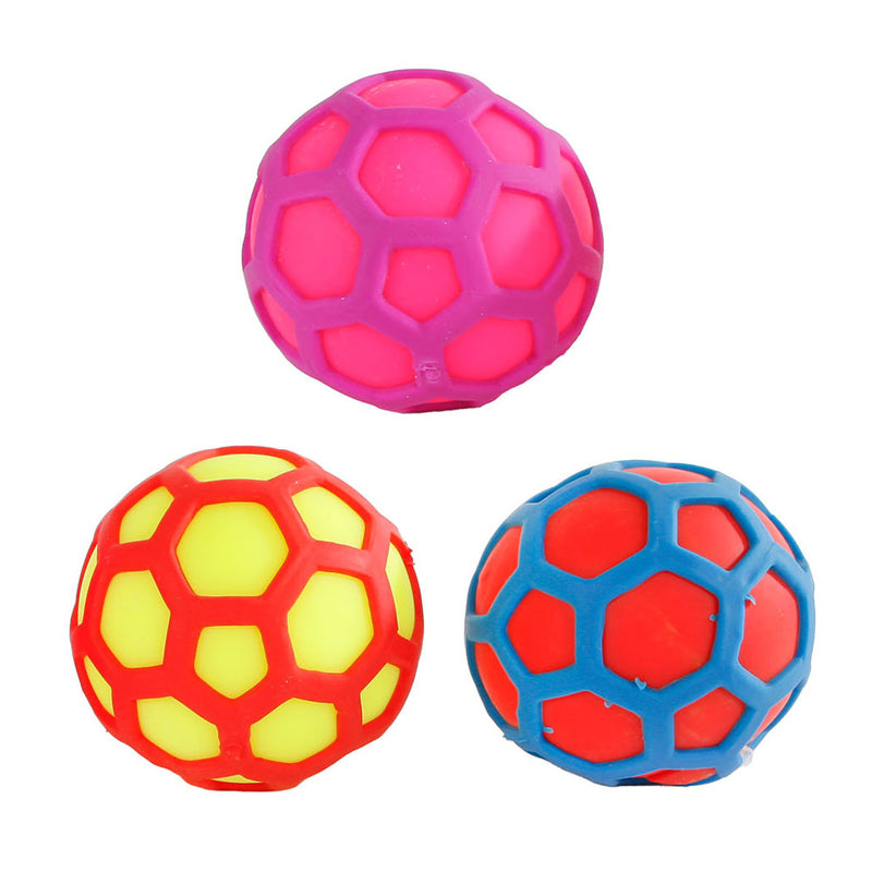 Hexagon knijpbal, 7cm