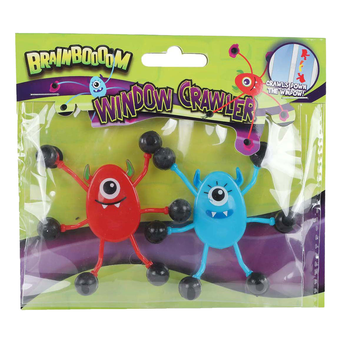 Brainboooom raamklim monsters, 2st.