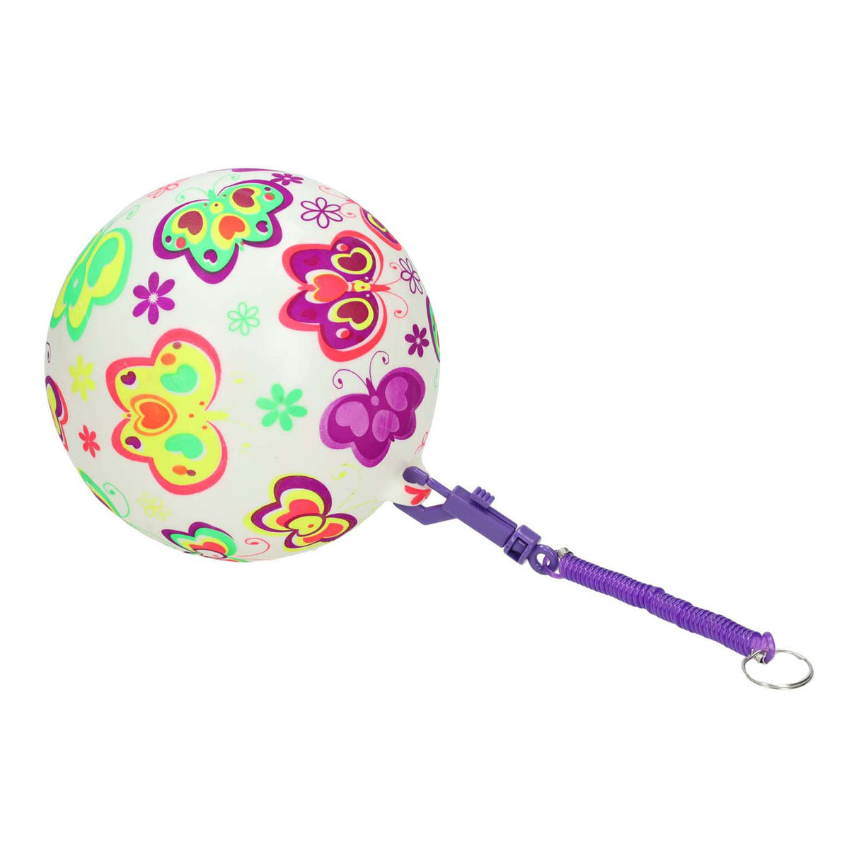 Gametime bal met vlinders aan koord, 21cm
