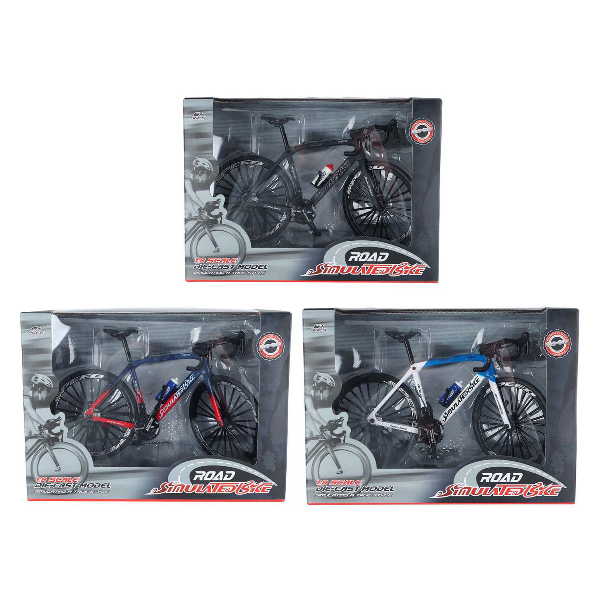 Racefiets gegoten kleur, 20,5cm
