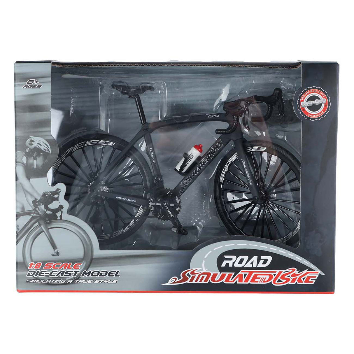 Racefiets gegoten kleur, 20,5cm