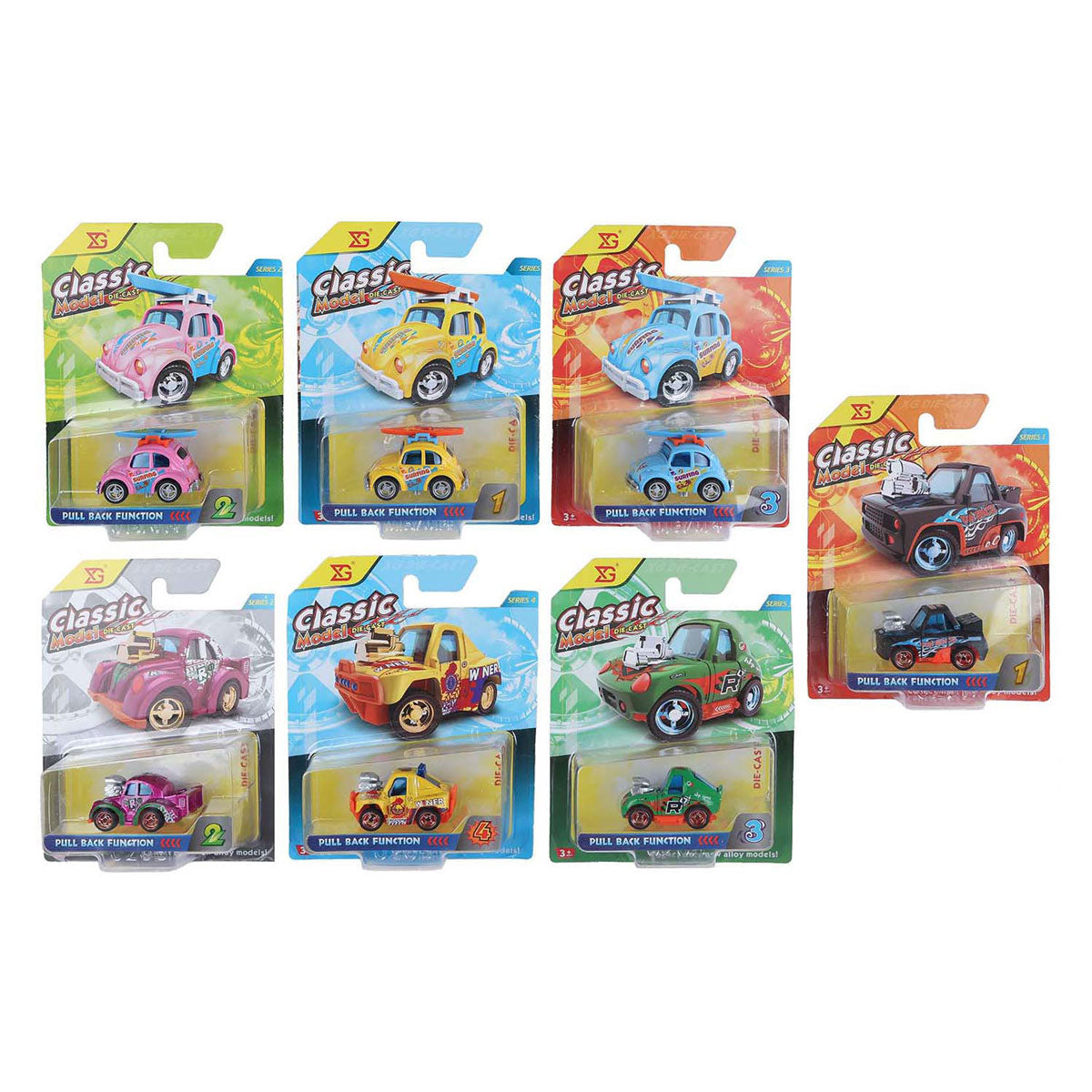 Grappige raceauto, 5 cm