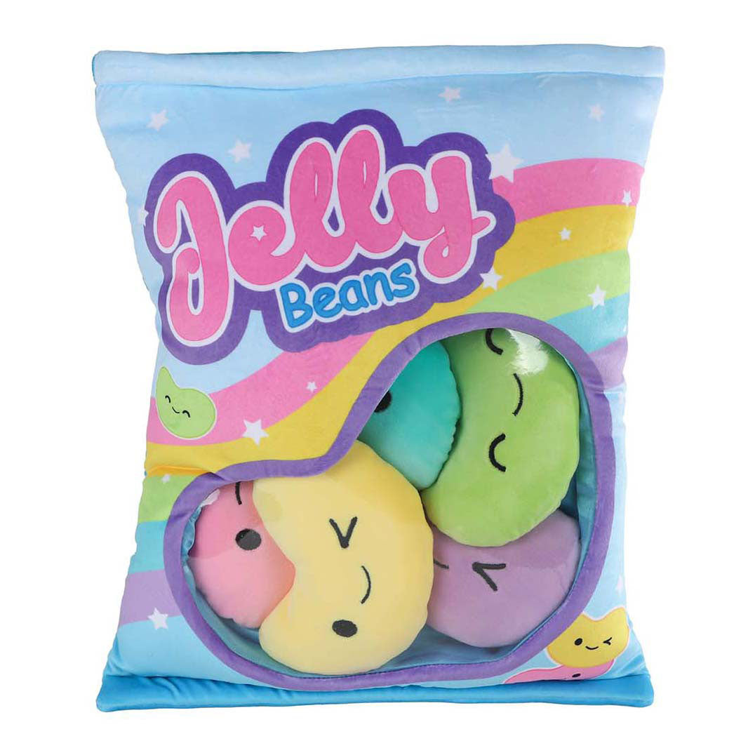 Fluffy menu pluche jelly beans, 32cm