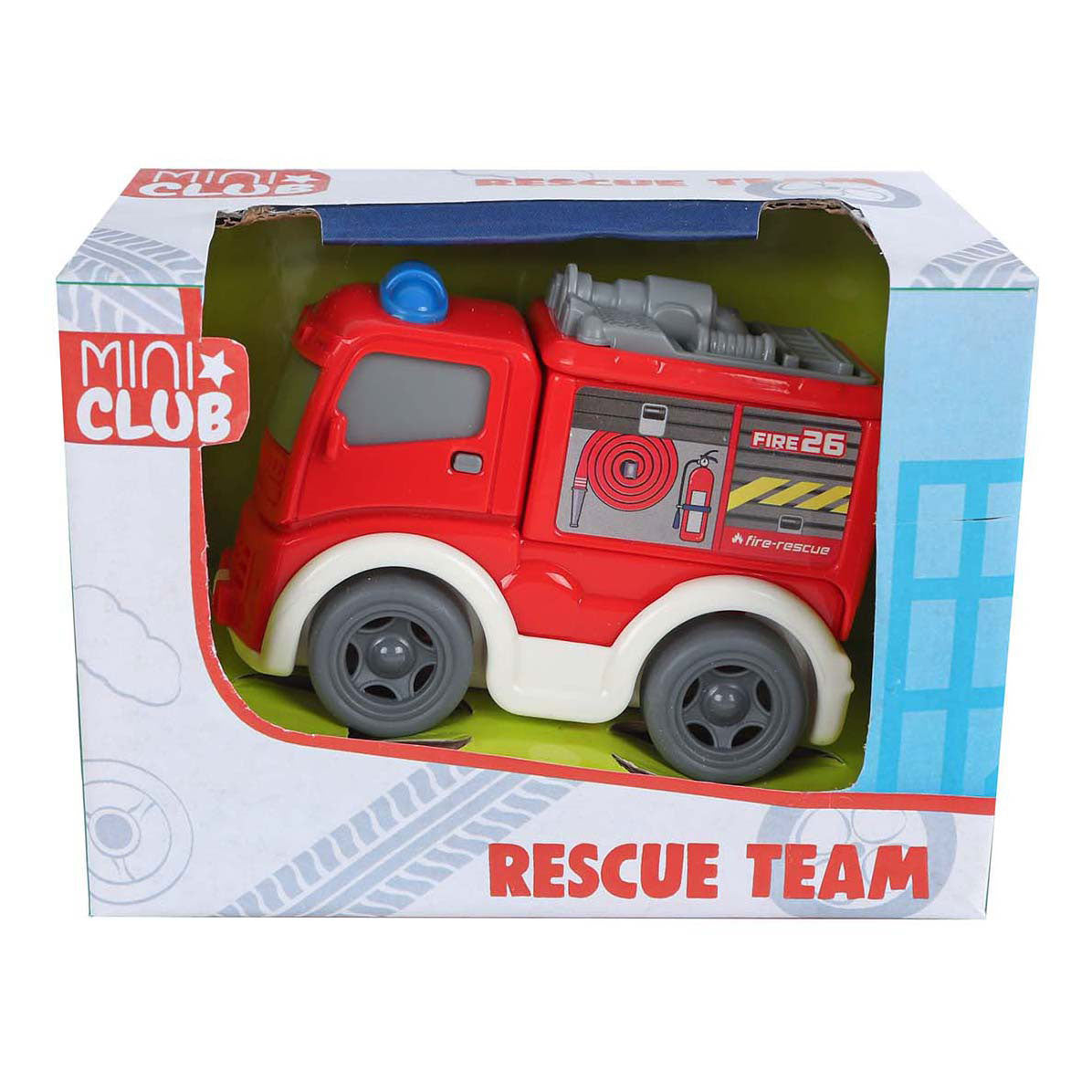 Mini club hulpdienst voertuig free wheel, 8cm
