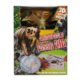 Dinoworld fossiel hakken puzzel met extra dinosaurus figuur