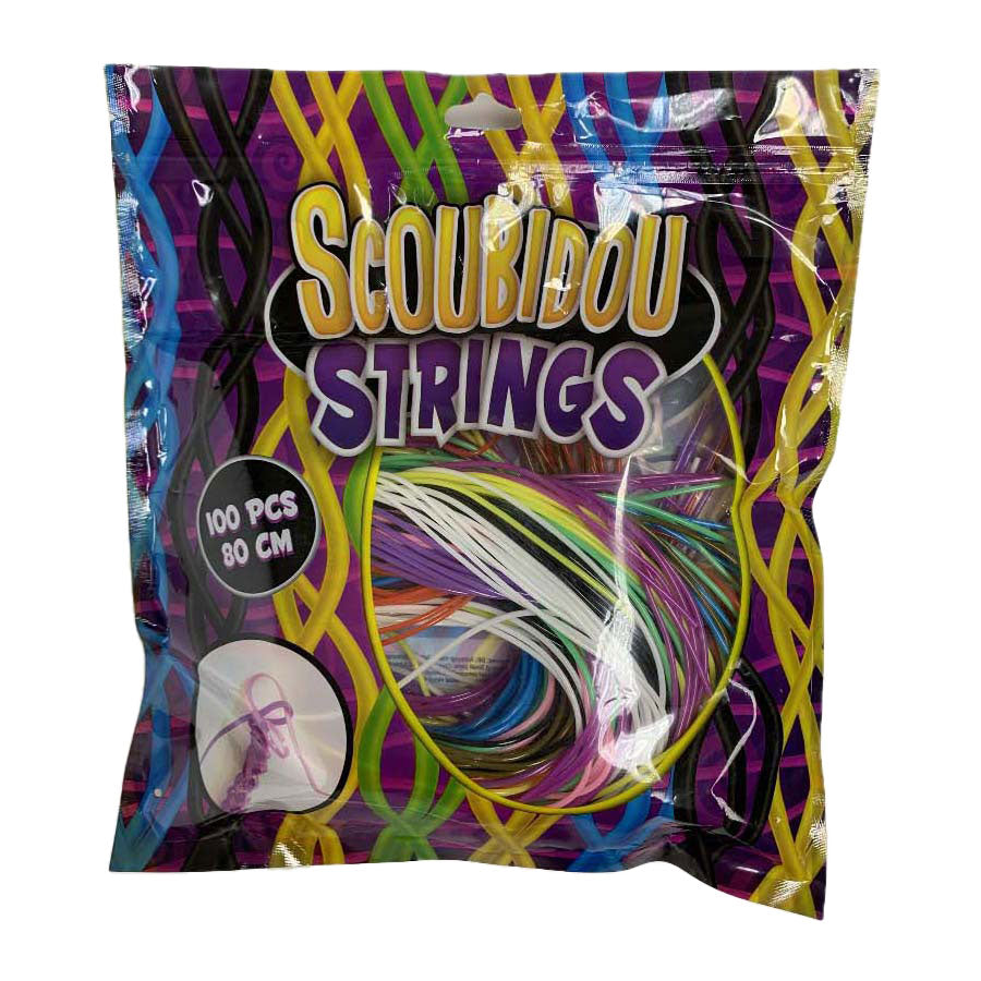 Scoubidou knooptouwtjes 80cm, 100st.
