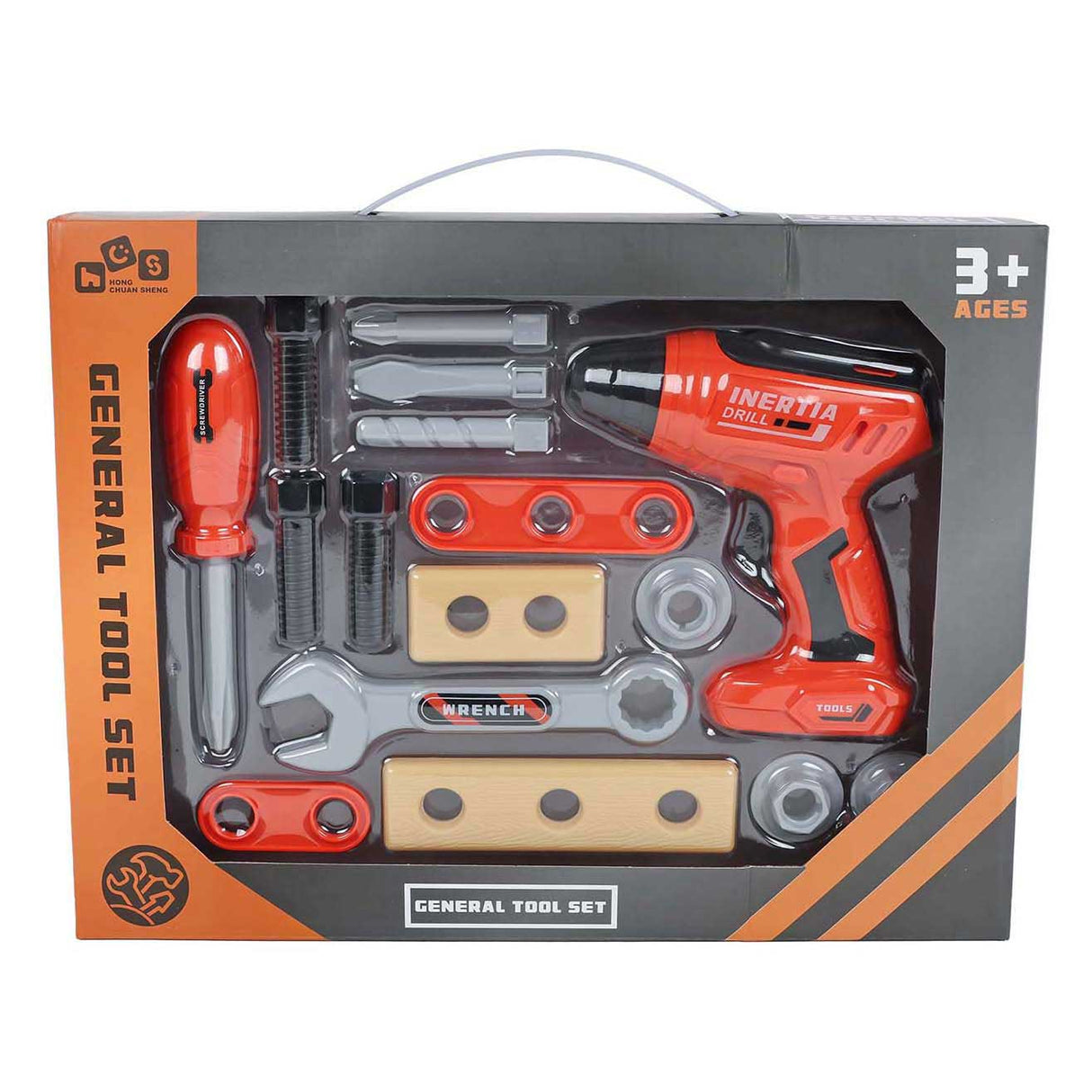 Gereedschapsset met boormachine - 16dlg