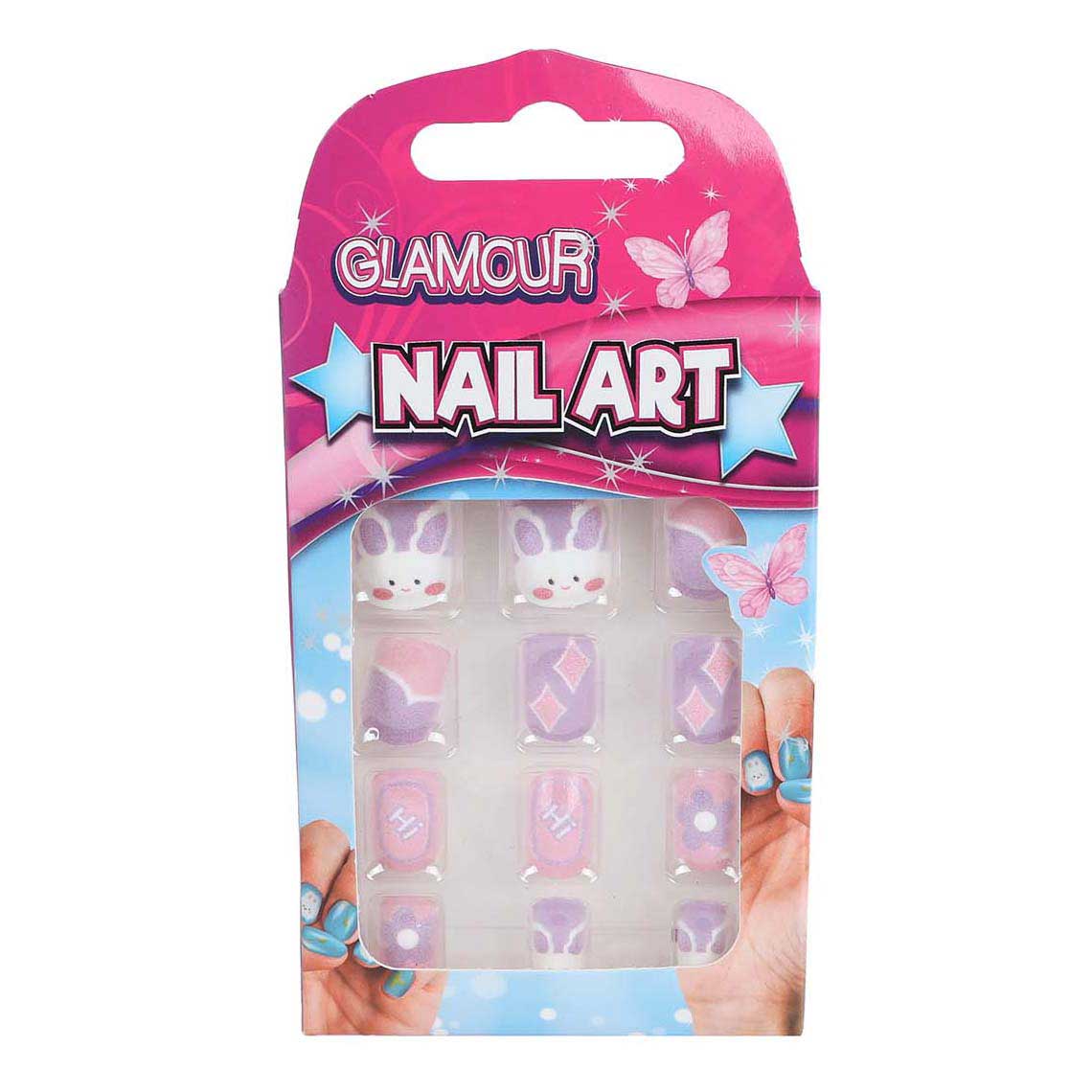 Glamour kunstnageltjes, 12st.
