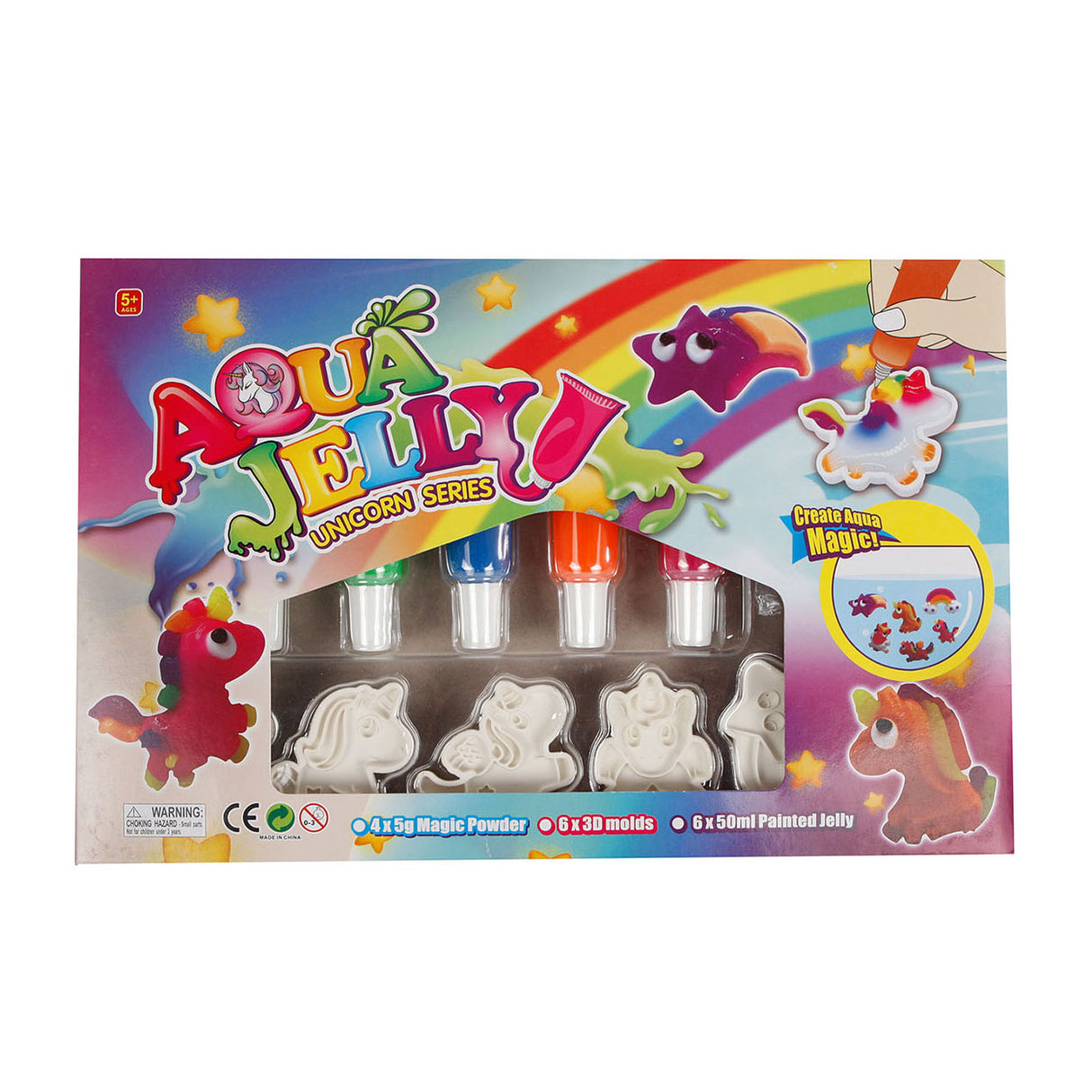 Eenhoorn 3d aqua gel figuren maken set