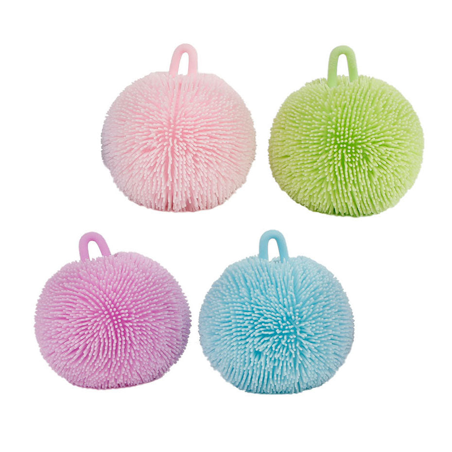 Knijpbal fluffy pastel