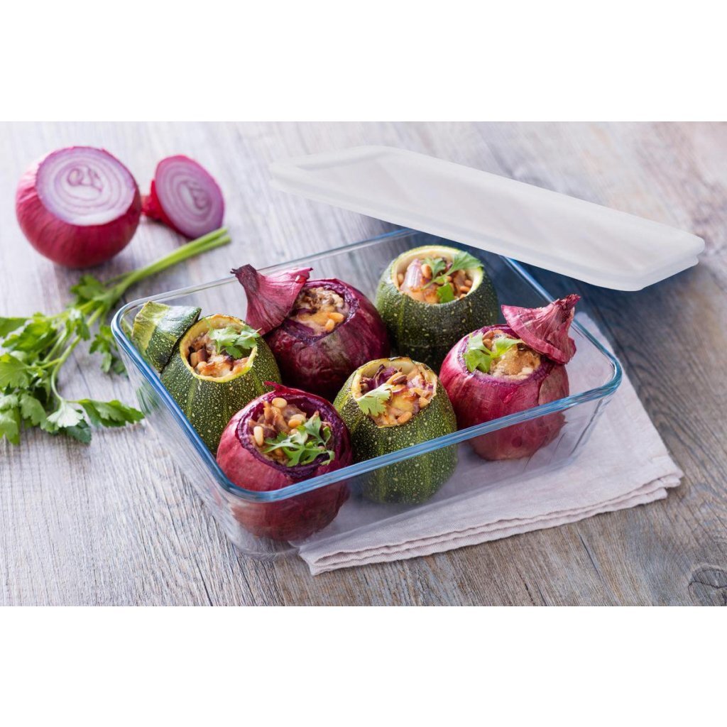 Pyrex cook and freeze glazen vershoudschaal met deksel 1.5l