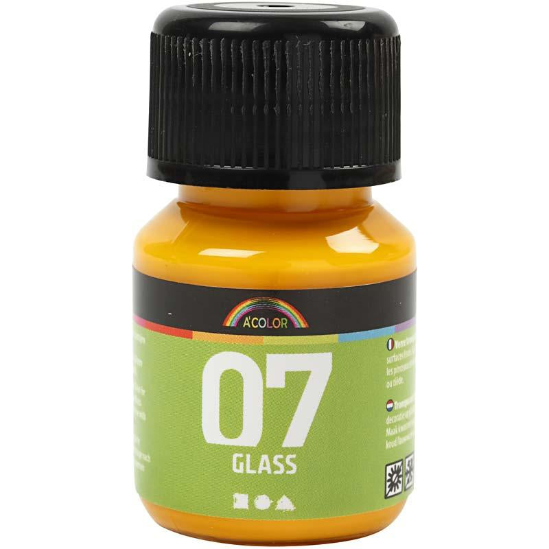 Creativ Company Permanente Glasverf Geel, 30ml