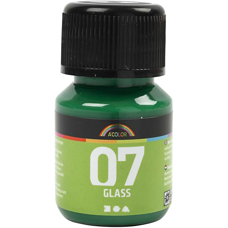 Permanente Glasverf - Briljant Groen, 30ml