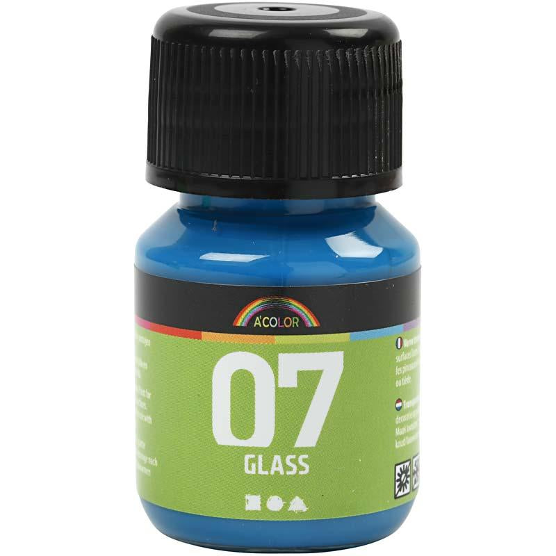 Permanente Glasverf - Turquoise, 30ml