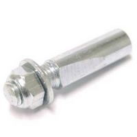Algi crankspie ø9,5mm - zilver