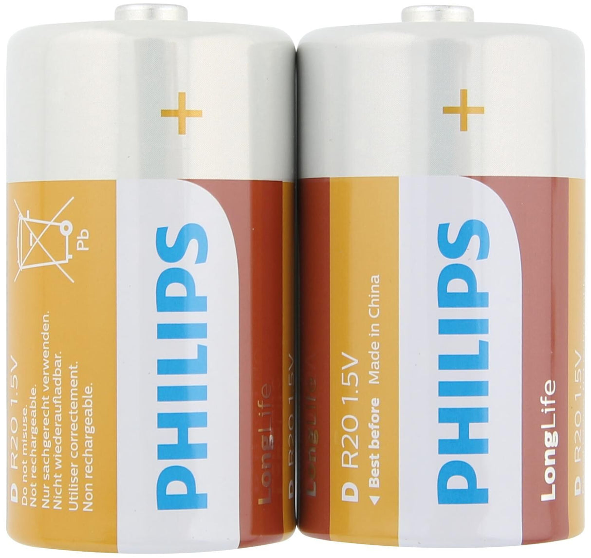 Philips Batterij Monocell LR20 Philips
