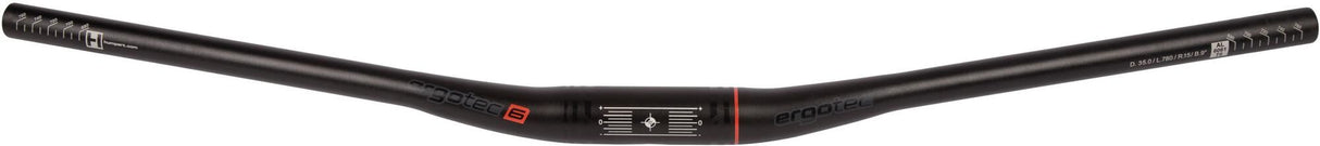 Ergotec stuur "low riser ray" bar ergotec low riser ray alu level 6