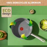 Tefal c42432 renew+ keramische hapjespan 24cm met deksel