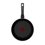 Tefal kookgerei tefal renew black koekenpan 24 cm zwart