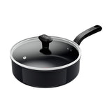 Tefal kookgerei tefal cook change keramisch hapjespan 24 cm pfas-vrij met deksel keramische antiaanbaklaag geschikt voor inductie