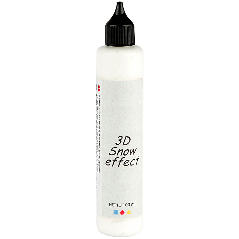 Creativ company 3d sneeuw pasta, wit, 100 ml 1 fles