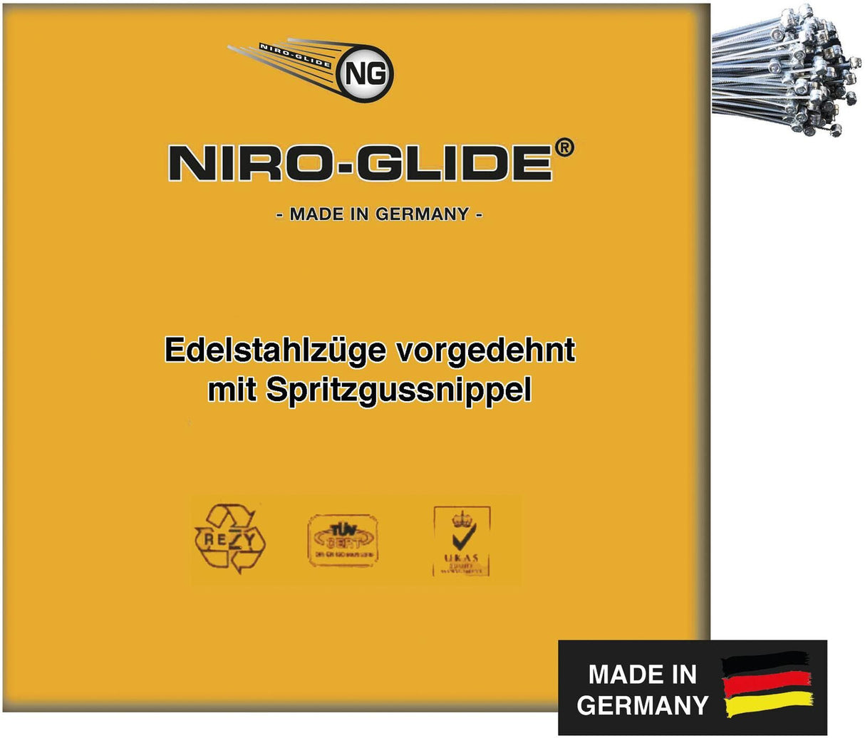 Niro-glide rembinnenkabel br.inner cable 2050mm 50 pcs.