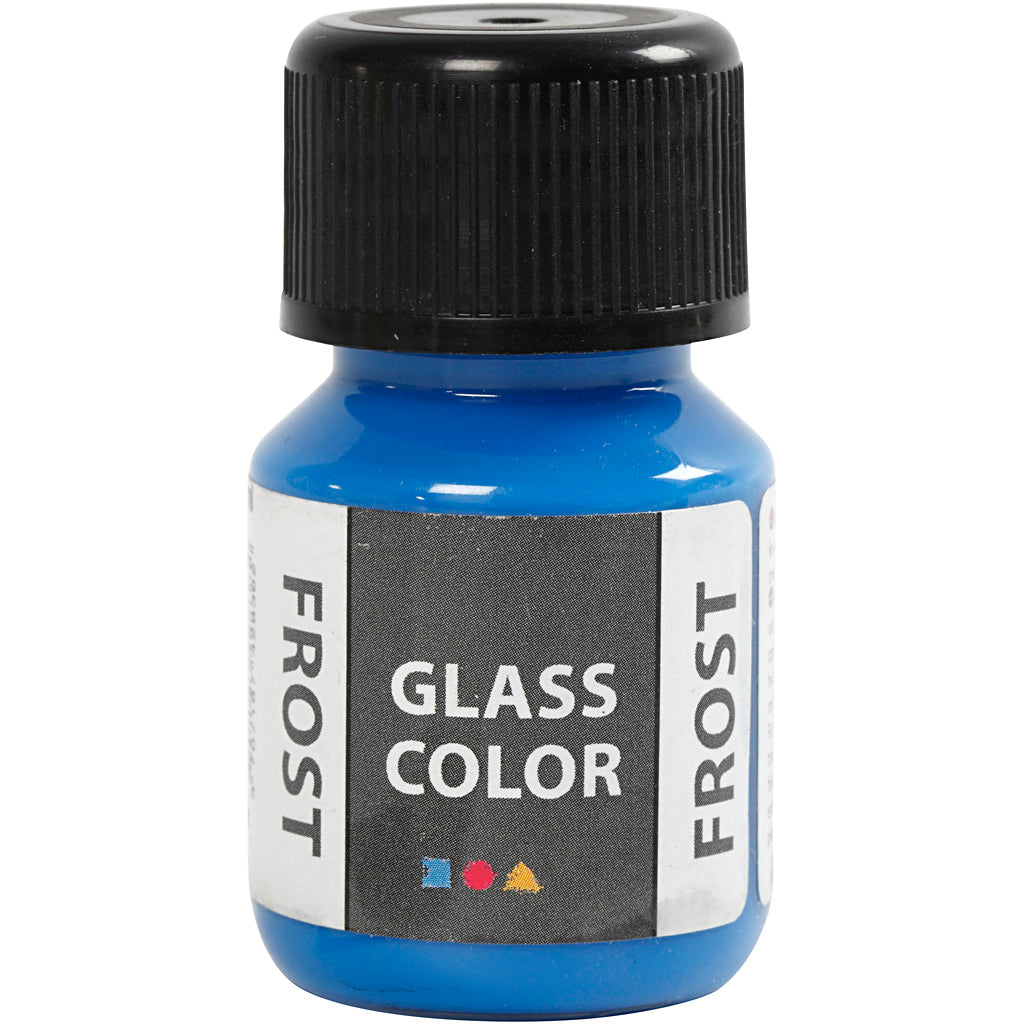 Creativ company glass color frost, blauw, 30 ml 1 fles
