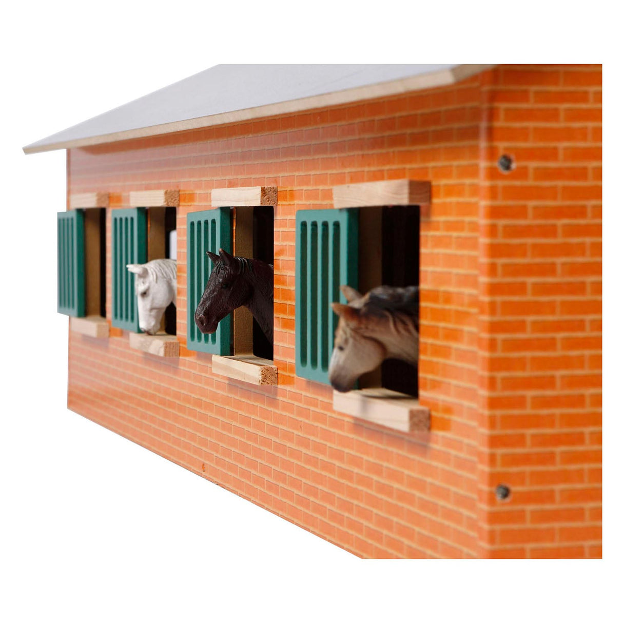 Kids Globe Globe Paardenstal met 7 boxen, 1:24