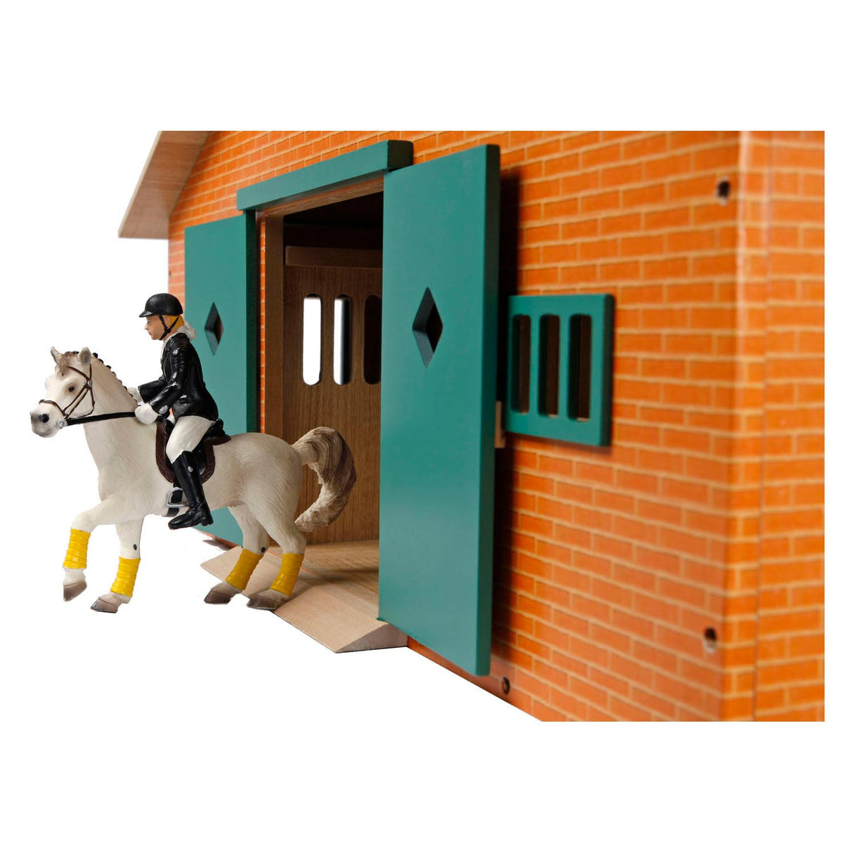 Kids Globe Globe Paardenstal met 7 boxen, 1:24