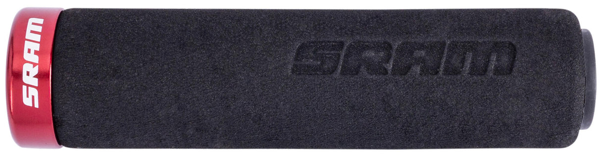 Sram handvatten grip black red with red clamps