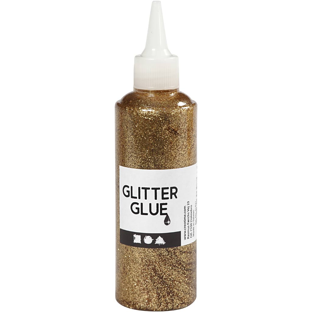 Creativ company glitterlijm, goud, 118 ml 1 fles
