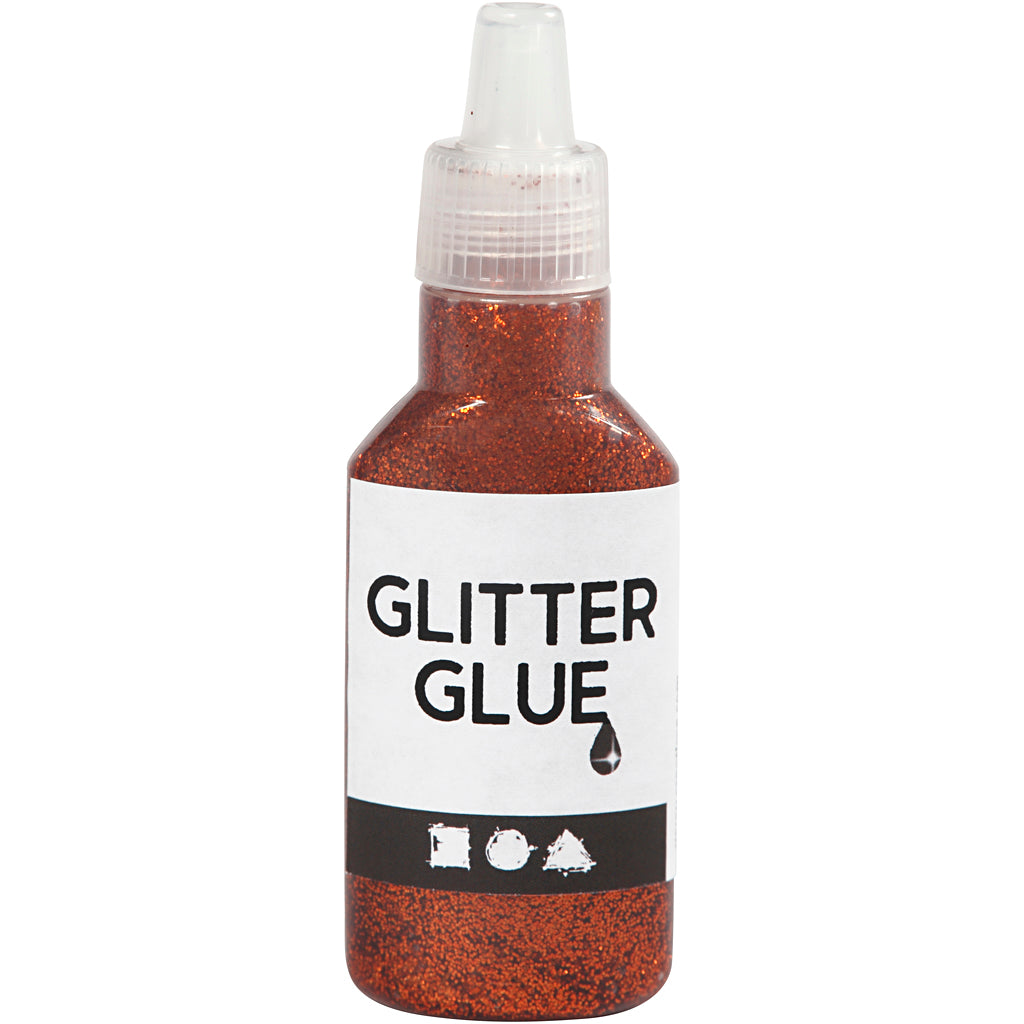 Creativ company glitterlijm, oranje, 25 ml 1 fles